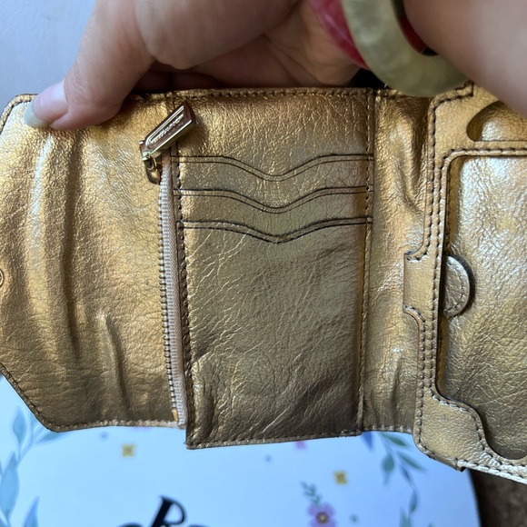 Cute Rebecca Minkoff gold small wristlet wallet - Picture 8 of 15